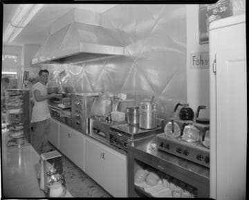 Chef cooking fries