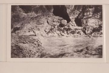 Head of Lava Falls Rapid during flood of 1923, Sep.  Photo from Lint album