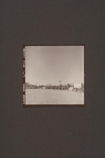Covered Wagon Auto Court, Green River, Wyoming.  Holmstrom, Burg, and Lundstrom stayed at this court prior to departure downeiver in 1938, Sep