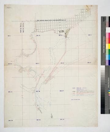 Copy made for the Dominguez Heirs San Pedro Bay meander lines