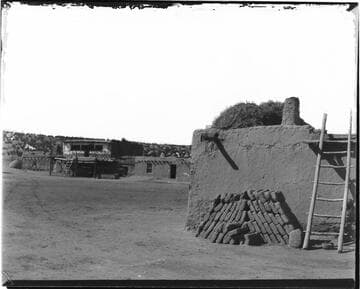 Tesuque adobe homes