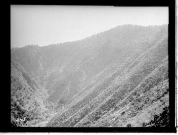 Canyon in hills