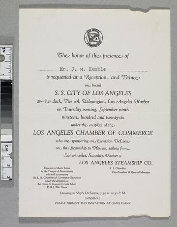 Reception and dance invitation