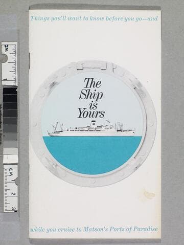 The ship is yours